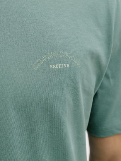 Jack & Jones College Logo Crew Neck T-Shirt Turquoise - T-krekli - T-krekli - 2XL-14XL