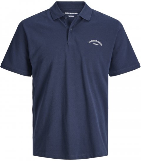 Jack & Jones College Logo Short Sleeve Polo Shirt Blue - Polo krekli - Polo krekli - 2XL-8XL