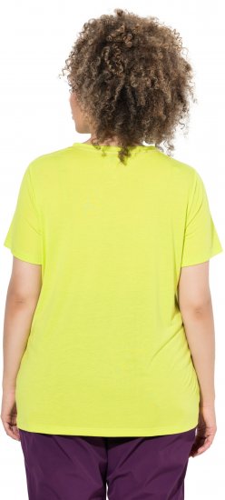 Ulla Popken Wild Antibacterial Short Sleeve Tee Lime - T-krekli - 