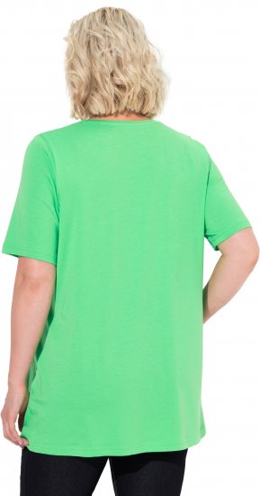 Ulla Popken Essential Front Pleat Tee Mint Green - T-krekli - 