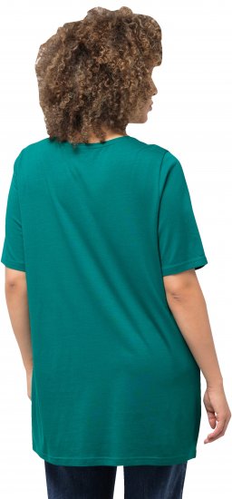 Ulla Popken Essential Front Pleat Tee Dark Emerald - T-krekli - 