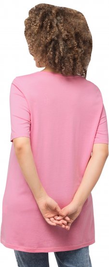 Ulla Popken Essential Front Pleat Tee Light Pink - T-krekli - 