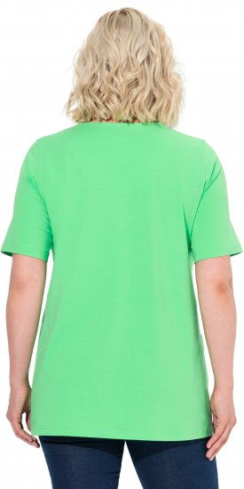 Ulla Popken Essential Notch Neck Stretch Tee Mint Green - T-krekli - 