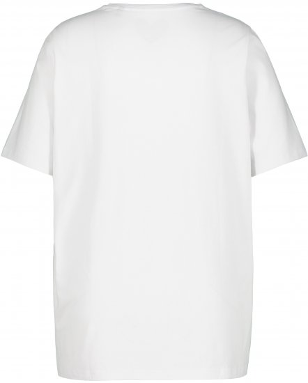 Ulla Popken Essential Round Neck Stretch Tee Snow White - T-krekli - 
