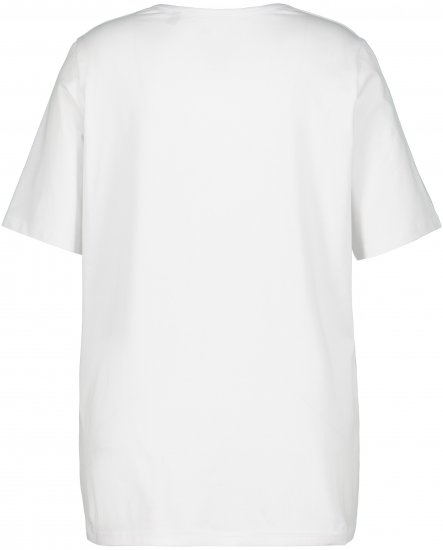 Ulla Popken Essential Square Neck Stretch Tee Snow White - T-krekli - 