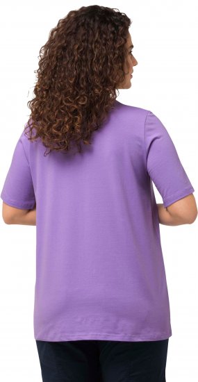 Ulla Popken Essential Square Neck Stretch Tee Pale Lilac - T-krekli - 