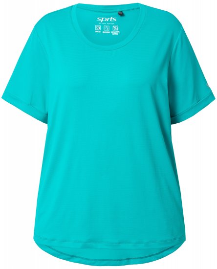 Ulla Popken UPF 50 Quick Drying Tee Turquoise - T-krekli - 