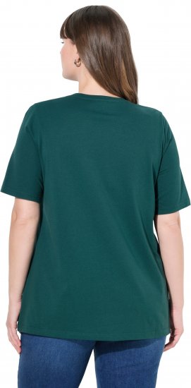 Ulla Popken Eco Cotton Basic T-Shirt 2-Pack Green/White - T-krekli - 