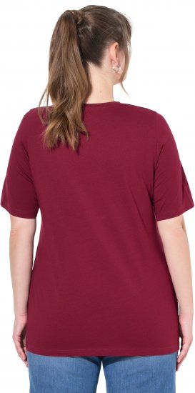 Ulla Popken Eco Cotton Basic T-Shirt 2-Pack Red/Navy - T-krekli - 