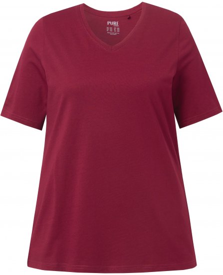 Ulla Popken Eco Cotton Basic T-Shirt 2-Pack Red/Navy - T-krekli - 