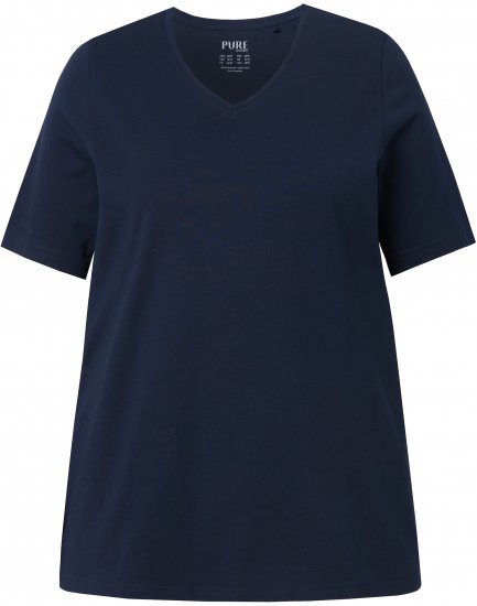 Ulla Popken Eco Cotton Basic T-Shirt 2-Pack Red/Navy - T-krekli - 