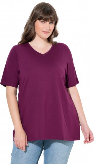 Ulla Popken Eco Cotton Basic T-Shirt 2-Pack Black/Red - T-krekli - 