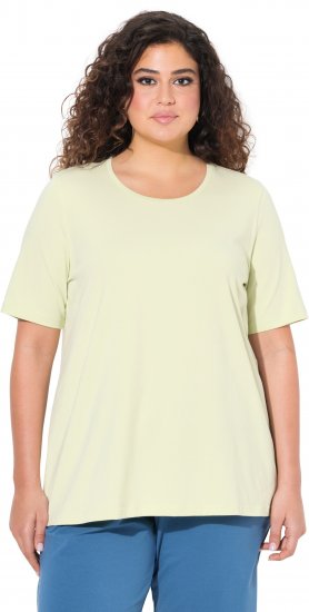 Ulla Popken Essential Round Neck Stretch Tee Pistachio - T-krekli - 