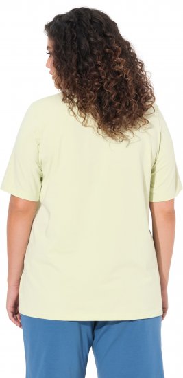 Ulla Popken Essential Round Neck Stretch Tee Pistachio - T-krekli - 