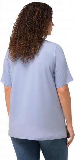 Ulla Popken Essential Round Neck Stretch Tee Sky Blue - T-krekli - 