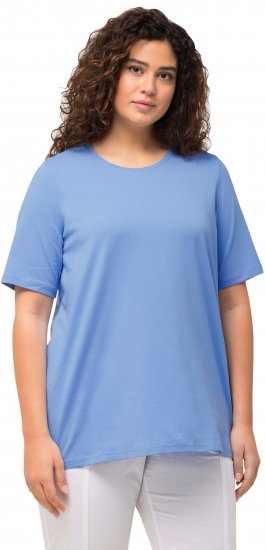 Ulla Popken Essential Round Neck Stretch Tee Cloud Blue - T-krekli - 