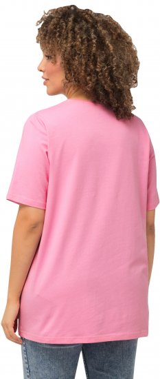 Ulla Popken Essential Round Neck Stretch Tee Light Pink - T-krekli - 