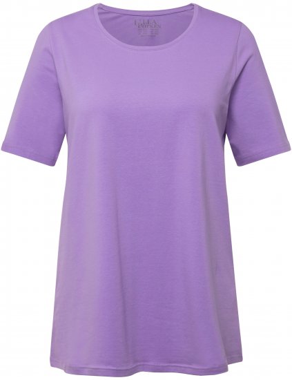 Ulla Popken Essential Round Neck Stretch Tee Pale Lilac - T-krekli - 