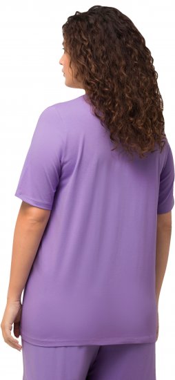 Ulla Popken Essential Round Neck Stretch Tee Pale Lilac - T-krekli - 