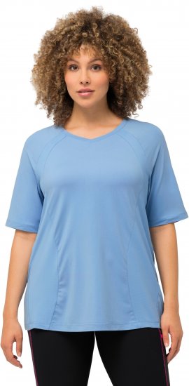 Ulla Popken Quick-Drying Short Sleeve T-Shirt Pale Blue - T-krekli - 