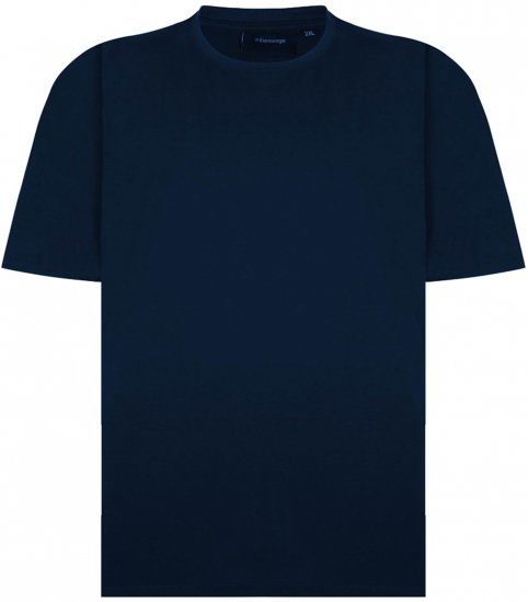 Espionage T015 Plain Crew Neck T-Shirt Navy - T-krekli - T-krekli - 2XL-14XL