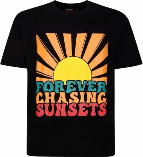 Espionage T421 Chasing Sunset Printed T-Shirt - T-krekli - T-krekli - 2XL-14XL
