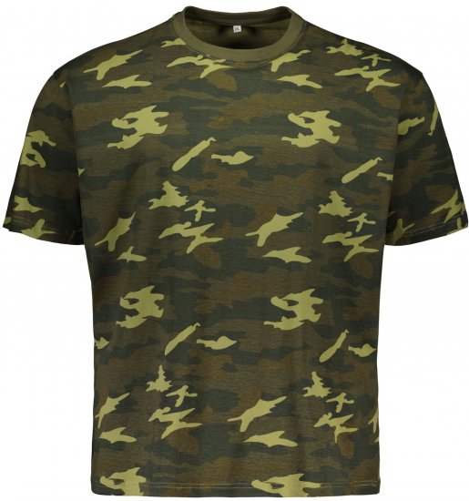Big Bones X2175 Camo T-Shirt Green - T-krekli - T-krekli - 2XL-14XL