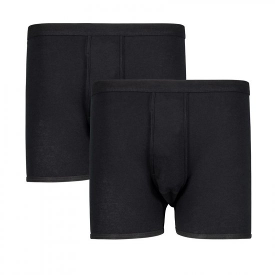Adamo Royal Ribbed Boxershorts 2-Pack Black - Apakšveļa un peldšorti - Apakšveļa - 2XL-8XL