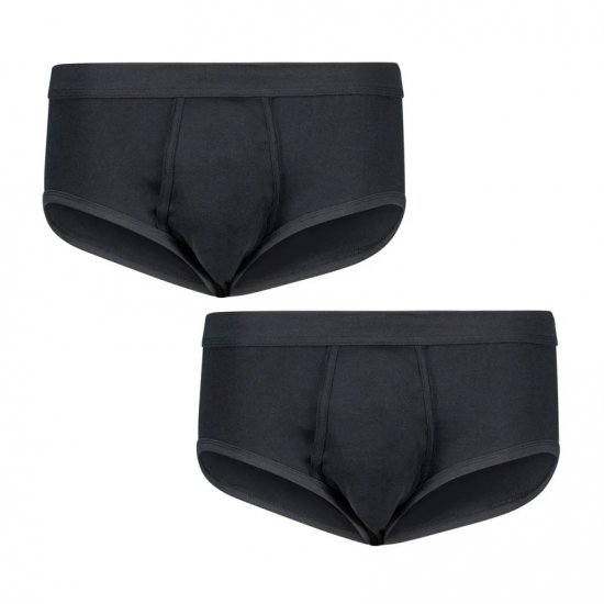 Adamo Royal Ribbed Briefs 2-Pack Black - Apakšveļa un peldšorti - Apakšveļa - 2XL-8XL