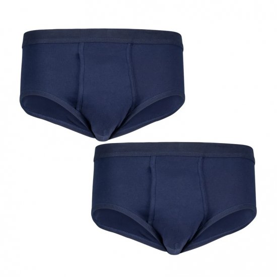 Adamo Royal Ribbed Briefs 2-Pack Navy - Apakšveļa un peldšorti - Apakšveļa - 2XL-8XL