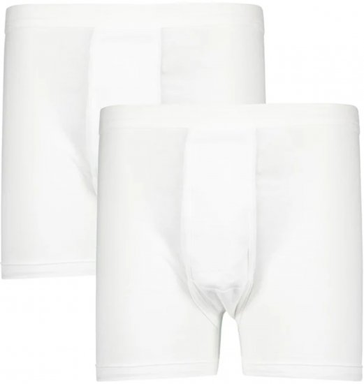 Adamo Royal Fine Ribbed Boxershorts 2-Pack White - Apakšveļa un peldšorti - Apakšveļa - 2XL-8XL