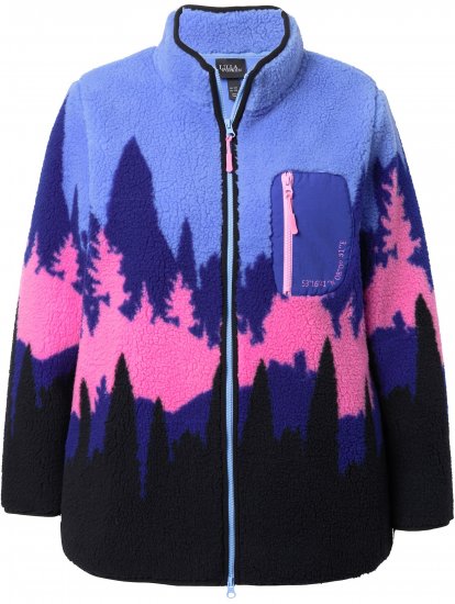 Ulla Popken Alpine Landscape Fleece Jacket Cloud Blue - Džemperi un džemperi ar kapuci - 