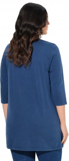 Ulla Popken Floral Print 3/4 Sleeve V-Neck Tee Mint Green - Apdrukāti T-krekli sievietēm - 