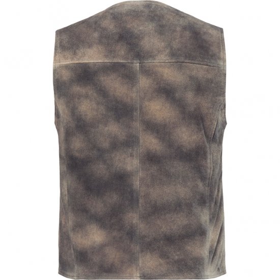 JP1880 Vest Traditional Cowhide Graphite Grey - Liela izmēra apģērbi - Lieli apģērbu izmēri vīriešiem
