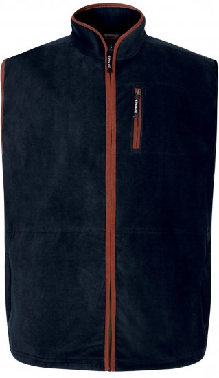 Espionage FL047 Microfleece Gilet Navy - Vestes - Vestes lielos izmēros