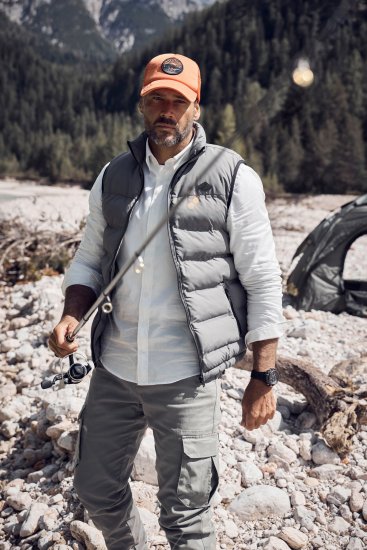 JP1880 Quilted Vest Outdoor Stand-up Collar Grey - Jakas & Lietus apģērbs - Jakas - 2XL-12XL