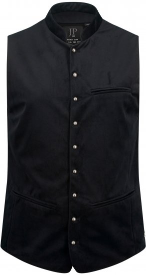 JP1880 Velvet Vest Traditional Black - Liela izmēra apģērbi - Lieli apģērbu izmēri vīriešiem