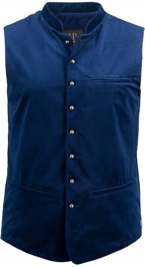 JP1880 Velvet Vest Traditional Blue - Svētku apģērbs - Svinīgs apģērbs – Lai svinētu stilīgi un ērti