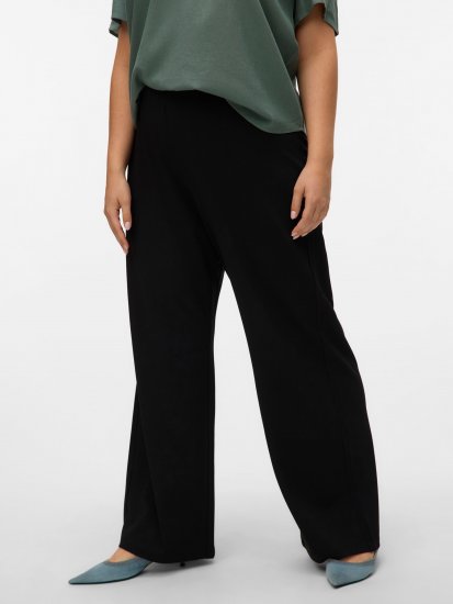Vero Moda Berlin Zamira Wide Leg Pants Black - Bikses - 