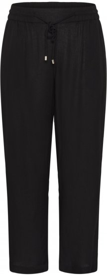 Kaffe Curve Mille Wide Pants Black Deep - Auduma bikses - 