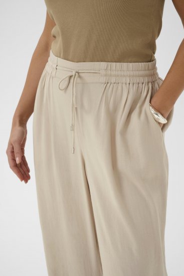 Kaffe Curve Mille Wide Pants Feather Grey - Auduma bikses - 