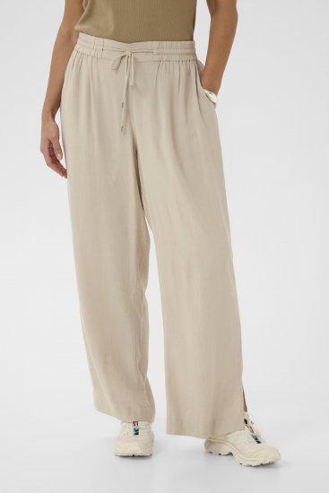 Kaffe Curve Mille Wide Pants Feather Grey - Auduma bikses - 