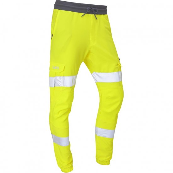Leo Hawkridge Ecoviz High Performance 4X Stretch Trouser Hi-Vis Yellow - Darba apģērbs - Darba apģērbs - 3XL-10XL