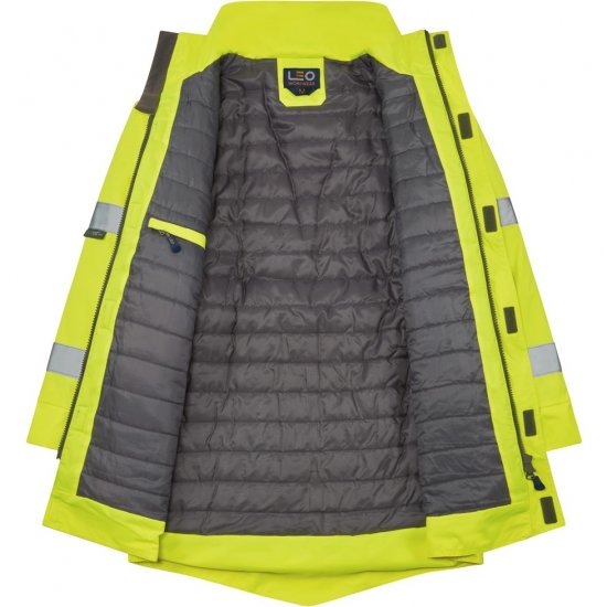 Leo Tawstock EcoViz 4K Baffle Lined Anorak Hi-Vis Yellow - Darba apģērbs - Darba apģērbs - 3XL-10XL