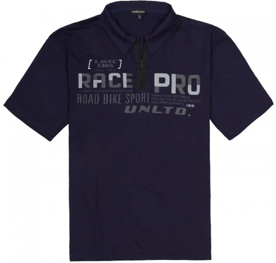 Lavecchia 2030 Polo Shirt Short Sleeve Navy - Polo krekli - Polo krekli - 2XL-8XL