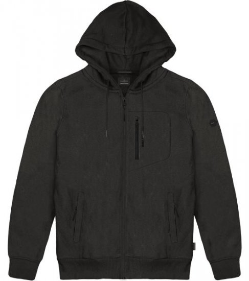 Double Outfitters MTOP-1160 Džemperis ar kapuci un rāvējslēdzēju Melna - Džemperi un džemperi ar kapuci - Džemperi - 2XL-14XL