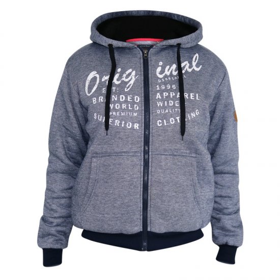 D555 Murdoch Sherpa Lined Hoodie - Džemperi un džemperi ar kapuci - Džemperi - 2XL-14XL