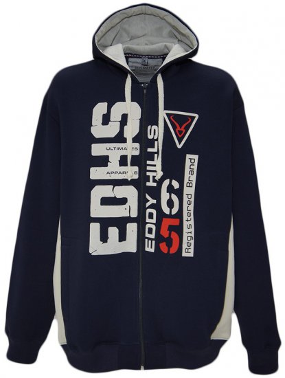 EDDY HILLS EDHS Hoodie Navy - Džemperi un džemperi ar kapuci - Džemperi - 2XL-14XL