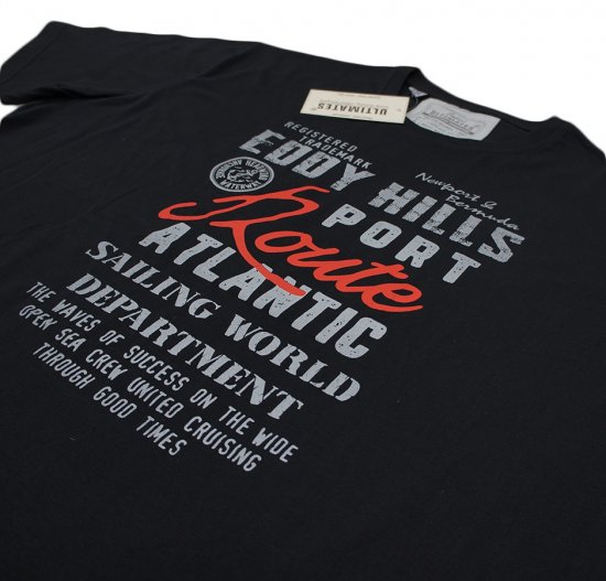 EDDY HILLS Atlantic T-shirt Black - T-krekli - T-krekli - 2XL-14XL