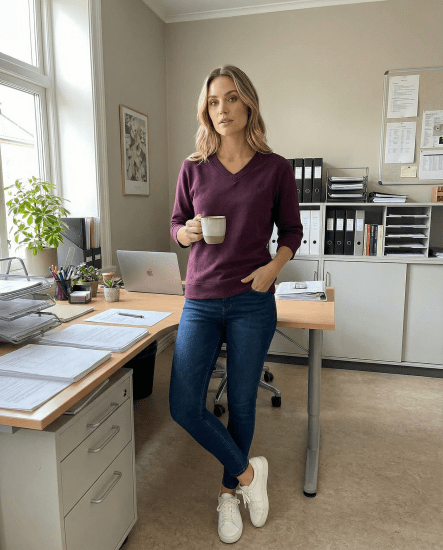 Nora Mikken GELINA Sweater Mauve Wine - SIEVIEŠU APĢĒRBS XS-XXL - 